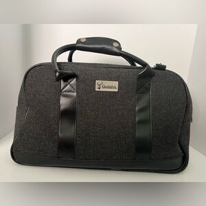 Glenfiddich Grey Herringbone Weekender Duffel Bag | Luxury Travel Bag